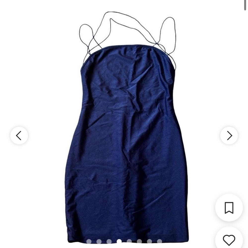 Superdown (Revolve) Elegant Blue Spaghetti Strap … - image 4